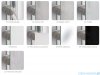 Ronal Pur PUE2P Wejście narożne 2-częściowe 80cm profil chrom szkło przejrzyste Lewe PUE2PG0801007